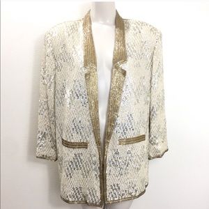 Oversized Vintage Sequin Jacket